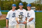 Baseball vs Babson  Wheaton College Baseball players celebrate their victory over Babson to win the NEWMAC Championship for the third year in a row. - (Photo by Keith Nordstrom) : Wheaton, baseball, NEWMAC